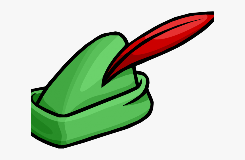 Hat Clipart Medieval - Peter Pan Hat Vector, HD Png Download