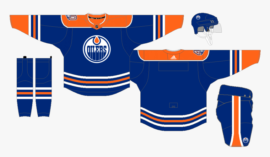 Picture - Edmonton Oilers 2018 19 Uniforms, HD Png Download