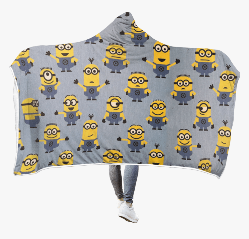 Gearhuman 3d Minion Despicable Me Custom Hooded Blanket - Pattern, HD Png Download