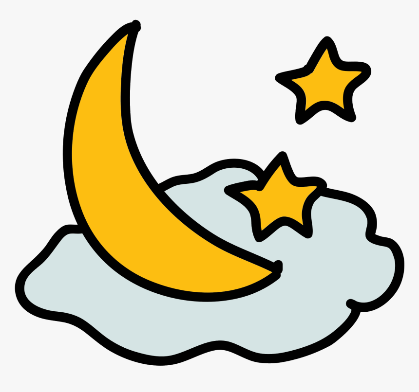 Moon And Stars Icon - Icon, HD Png Download