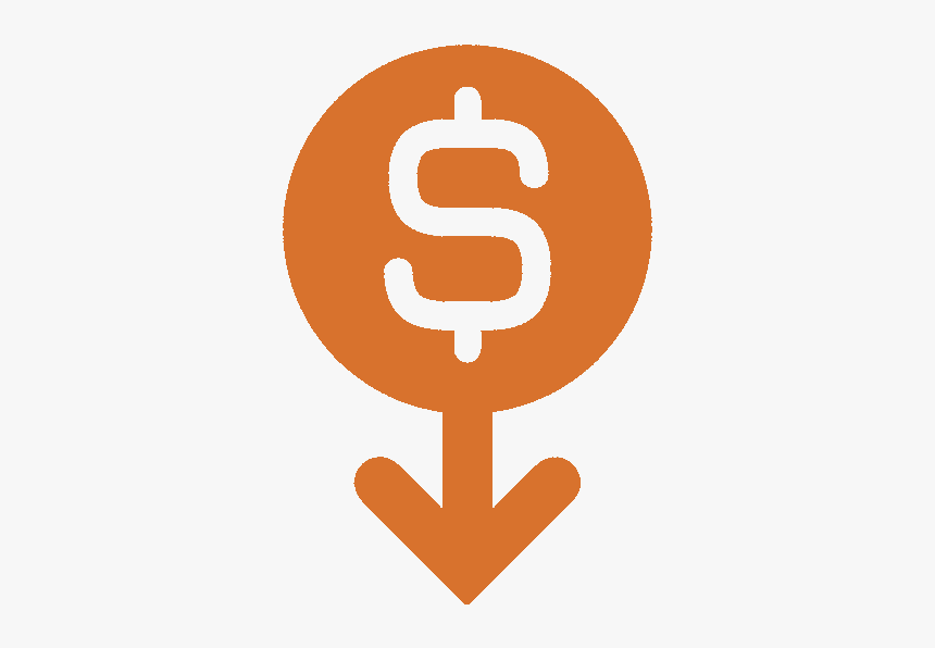 Orange Lower Costs Icon Emblem, HD Png Download , Transparent Png