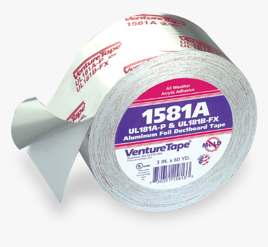 Aluminum Foil Coated Duct Tape - Venture Tape 1581a, HD Png Download