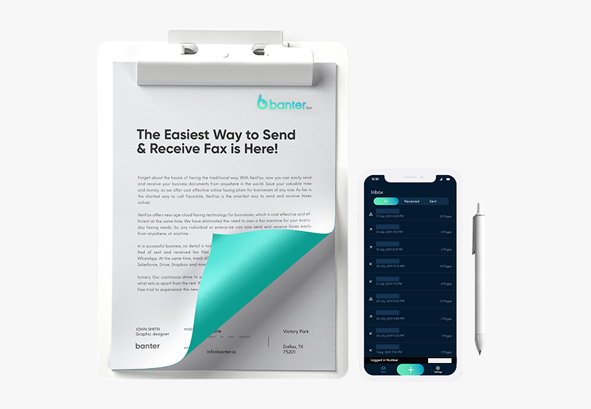 Send Recieve Fax - Smartphone, HD Png Download