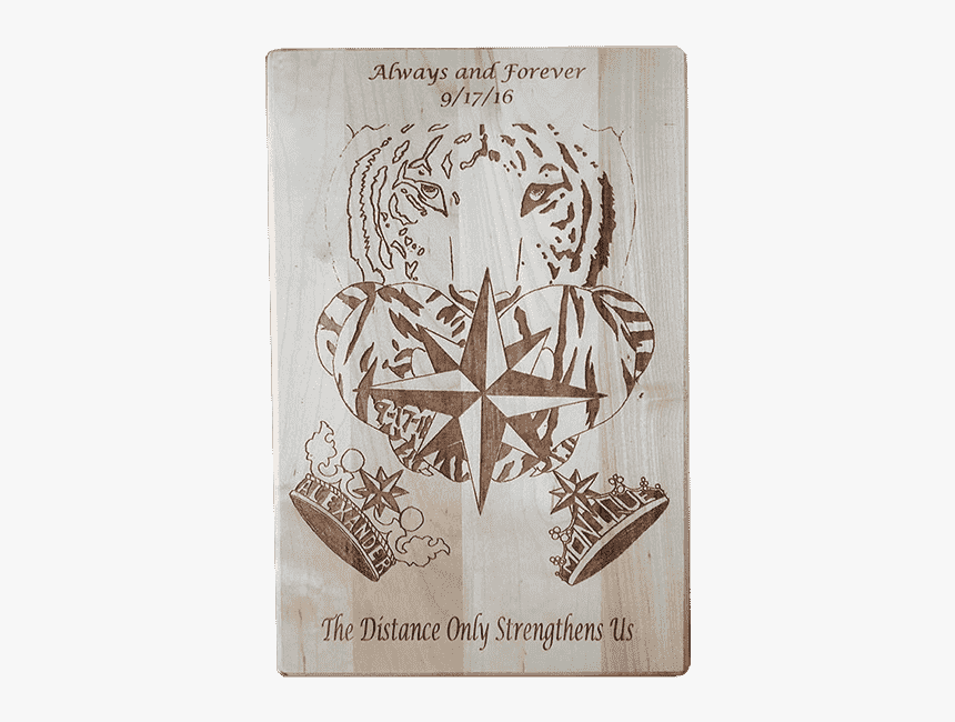 Custom Wood Engraving Of Wedding Artwork - Illustration, HD Png Download