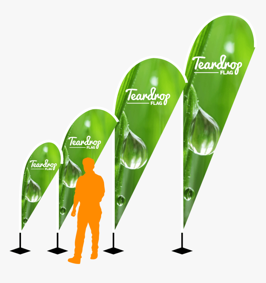 Teardrop Flag Printing, Printed Flag - Printing, HD Png Download