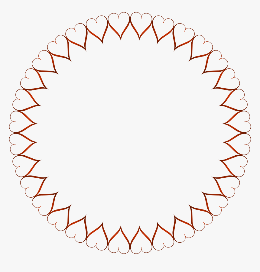 Red Round Border Transparent, HD Png Download