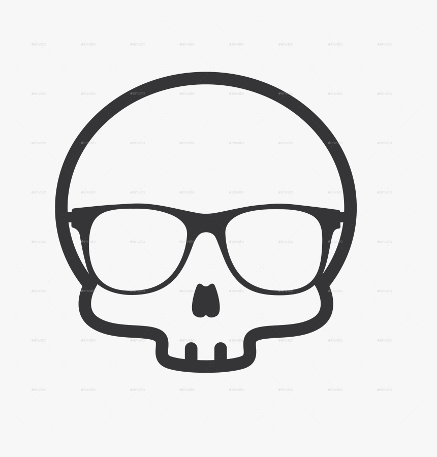 Skull Drawing Png Cute, Transparent Png