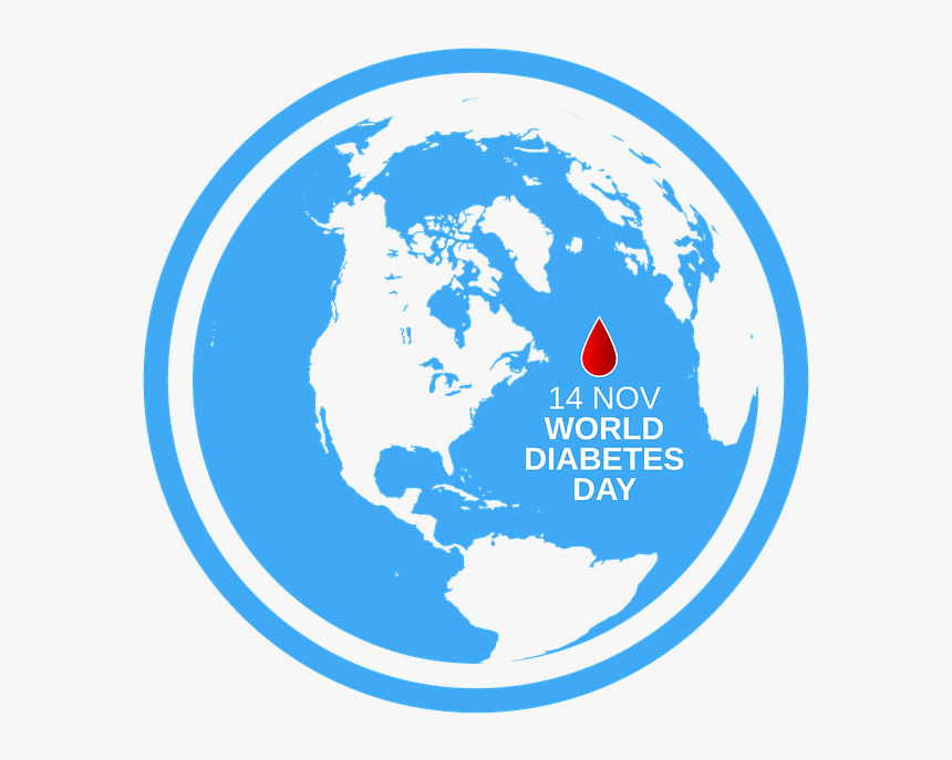 World Diabetes Day Globe, HD Png Download