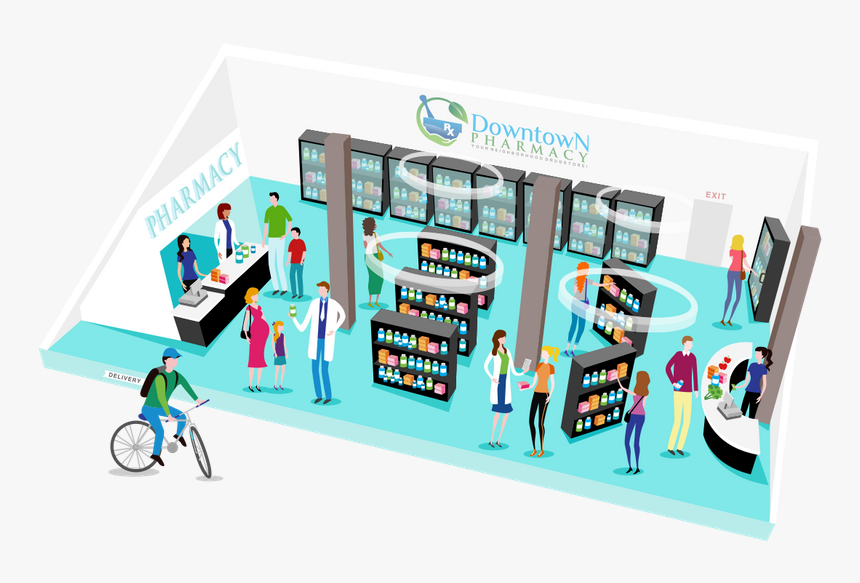 Downtown Pharmacy - Graphic Design, HD Png Download