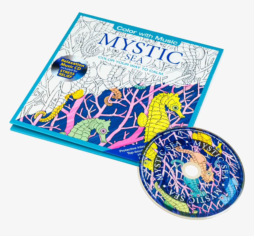 Color With Music Sea Life Adult Coloring Book - Illustration, HD Png Download