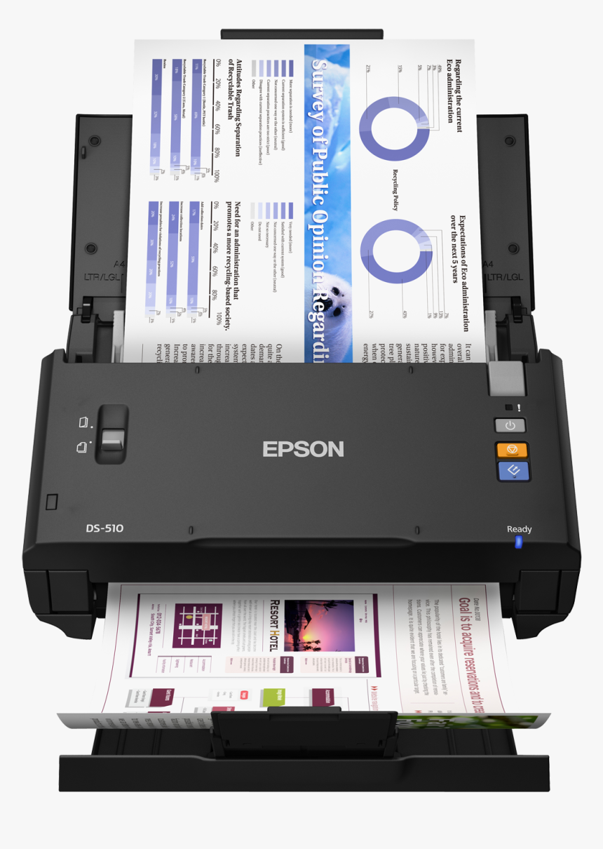 Epson Workforce Ds-510 - Epson 520 Scanner, HD Png Download