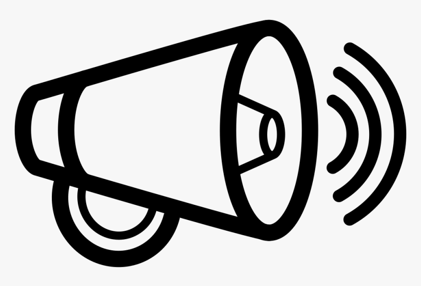 Increase Volume Interface Symbol Of A Speaker Outline - Symbol Speaker, HD Png Download