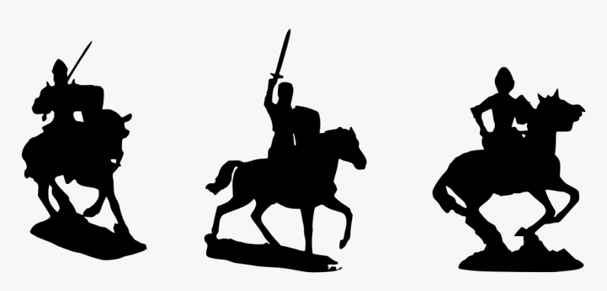シルエット 騎馬, HD Png Download