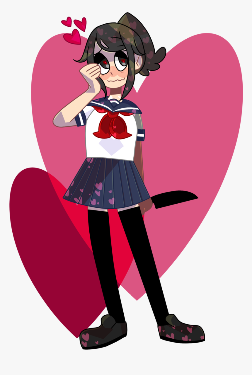Yandere Simulator Red Pink Vertebrate Fictional Character - Cartoon, HD Png Download