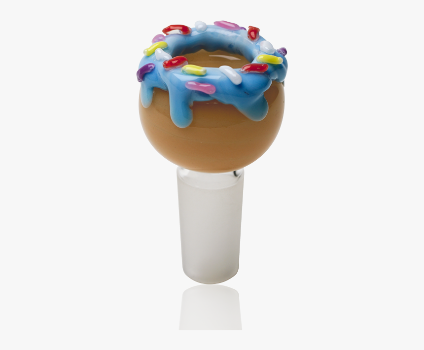 Empire Glassworks Sprinkled Donut 14 Male Bowl - Empire Glassworks Donut Bowl, HD Png Download