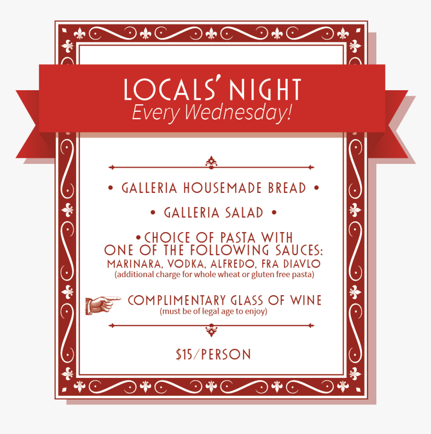 We Love And Appreciate Our Local Neighbors In Lambertville - Caffe Galleria, HD Png Download