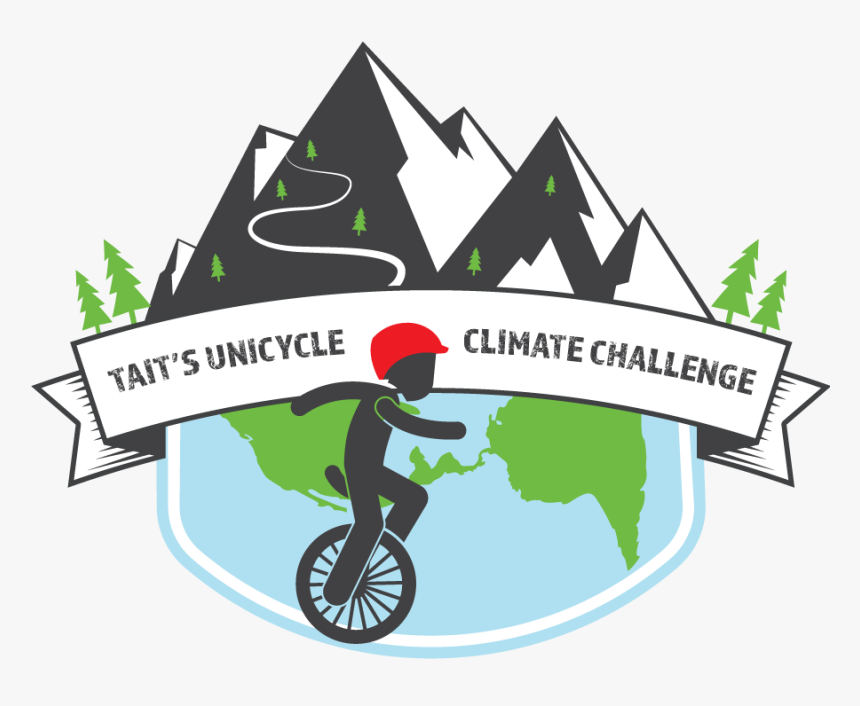 Tait S Unicycle Climate Challenge - Downhill Mountain Bike Vector, HD Png Download