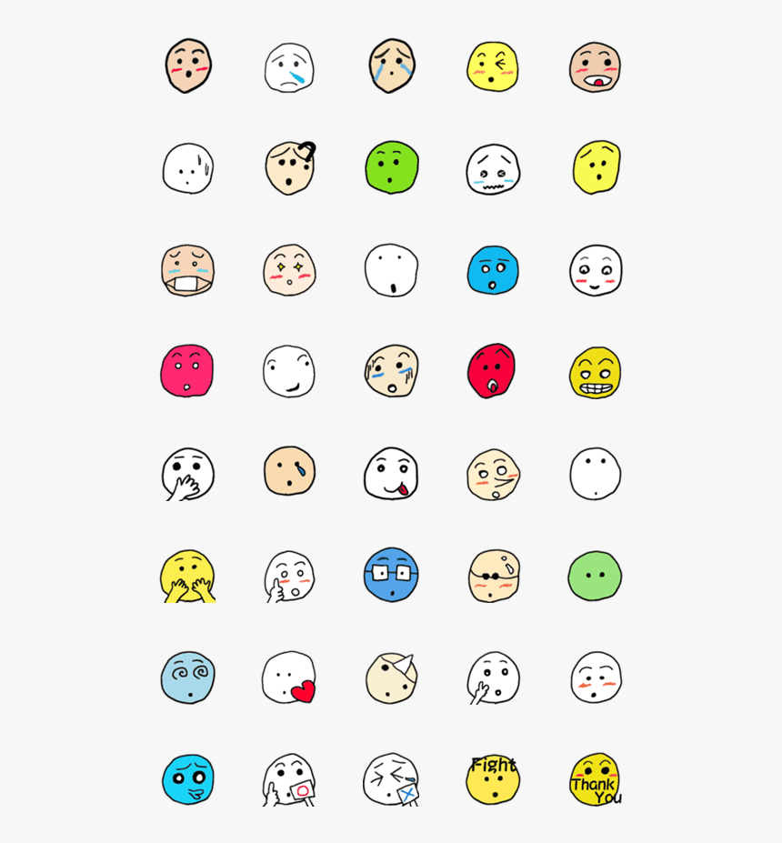 Emoticon Pack Png, Transparent Png
