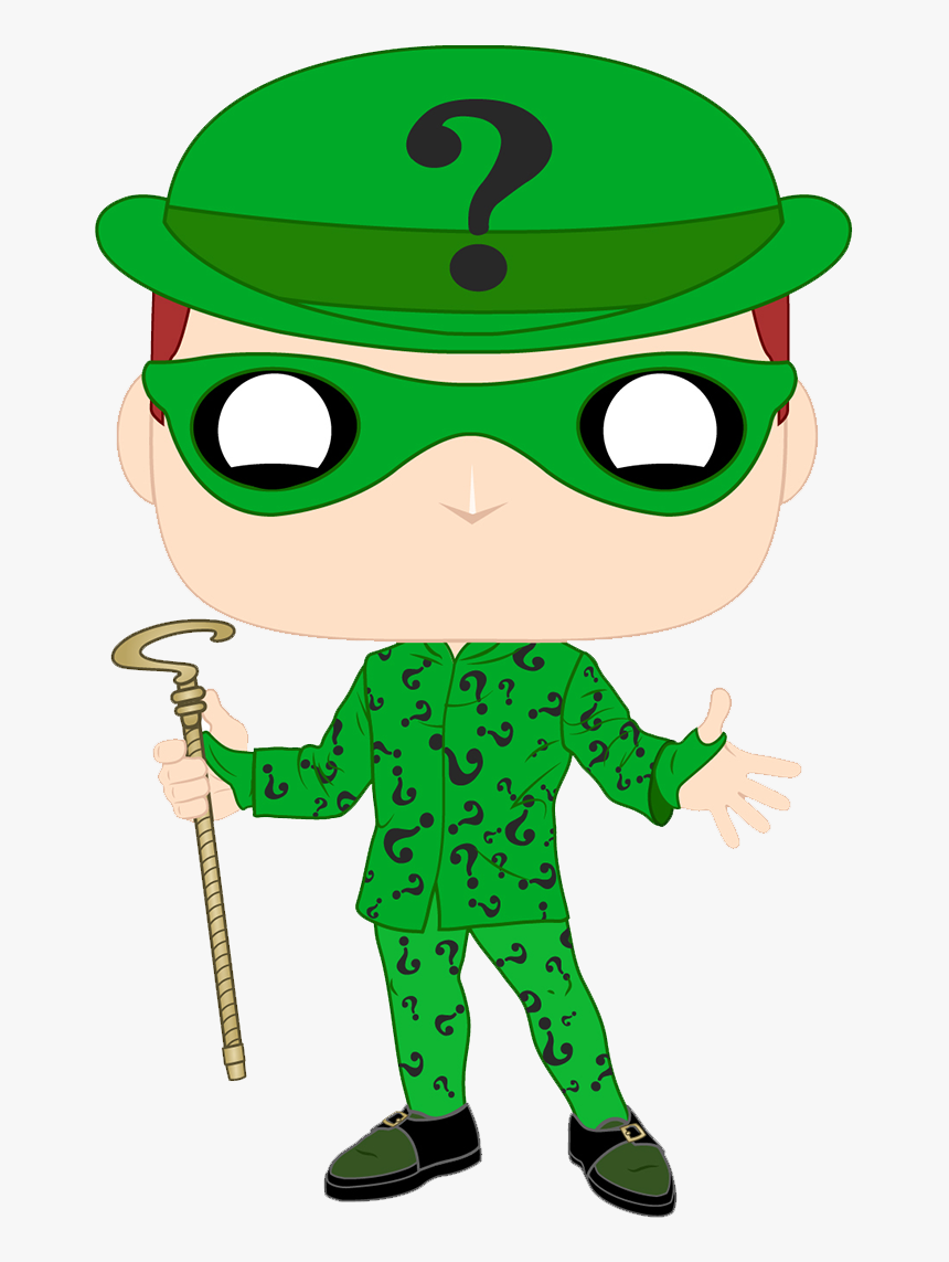 Riddler Funko Pop Vinyl Figure - Batman, HD Png Download