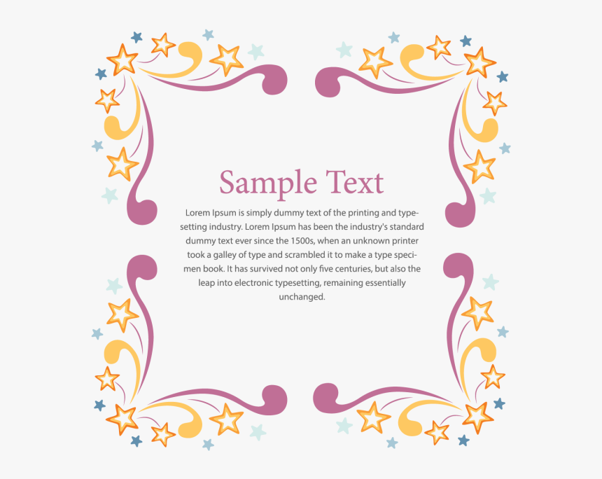 Transparent Decorative Frames Png - Frame Invitation Png, Png Download