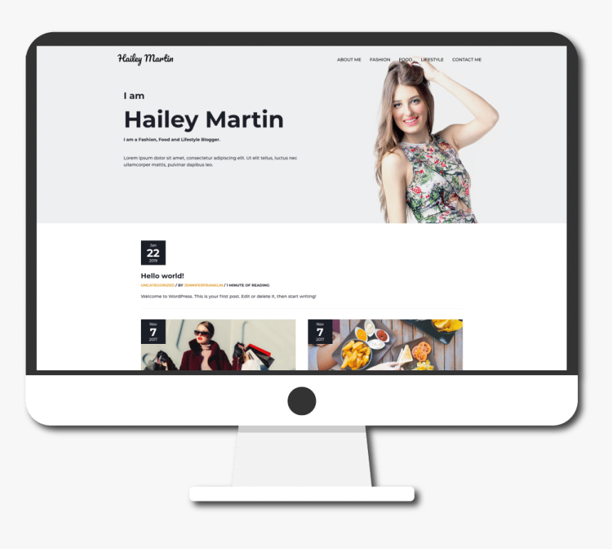 Ready Made Website Personal Blog - Website, HD Png Download