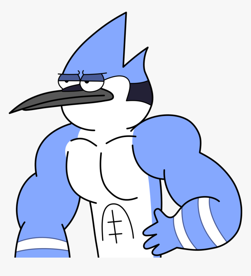 Thumb Image - Regular Show Mordecai Muscle, HD Png Download