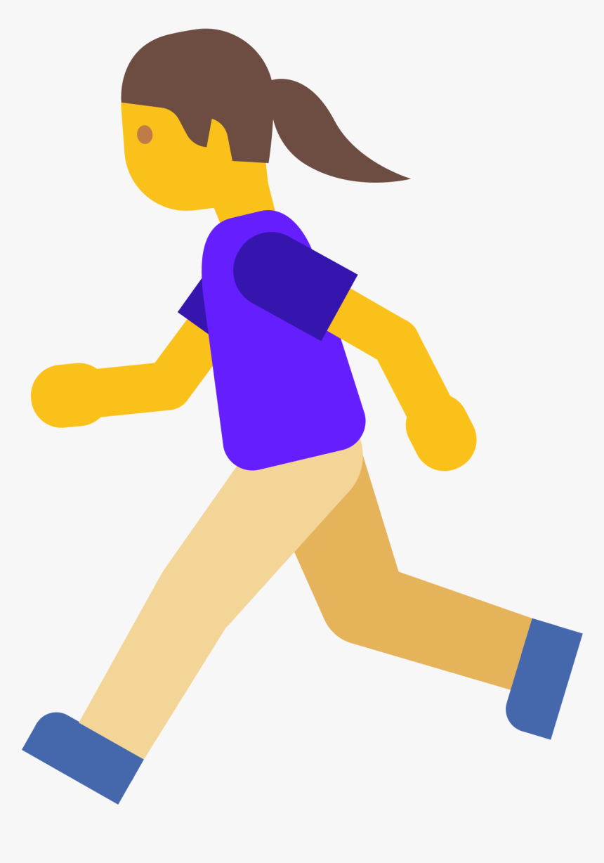 Runner Emoji Png - Emoji Running Transparent Background Cliparts Png, Png Download