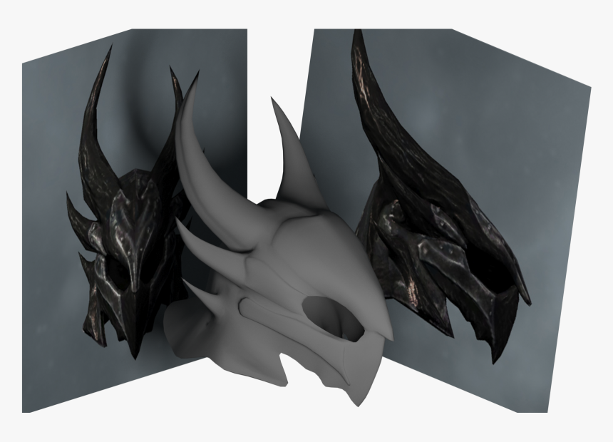 Daedric Helmet - Action Figure, HD Png Download