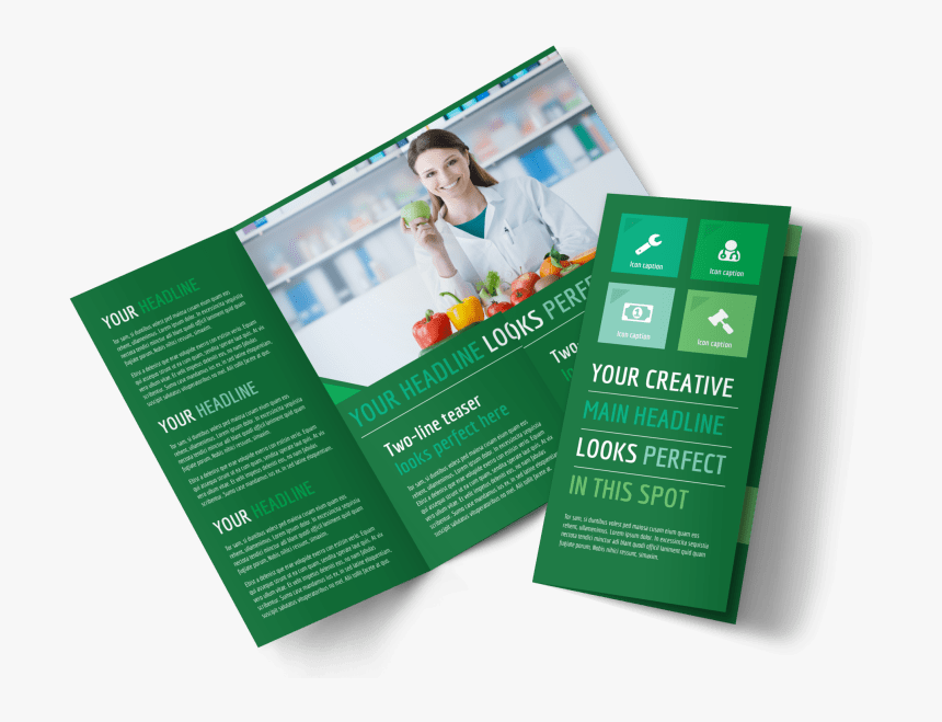 Healthy Diet Specialists Brochure Template Preview - Fitness Brochure, HD Png Download