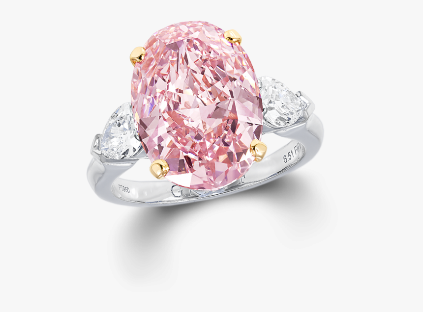 Pink Oval Cut Diamond, HD Png Download