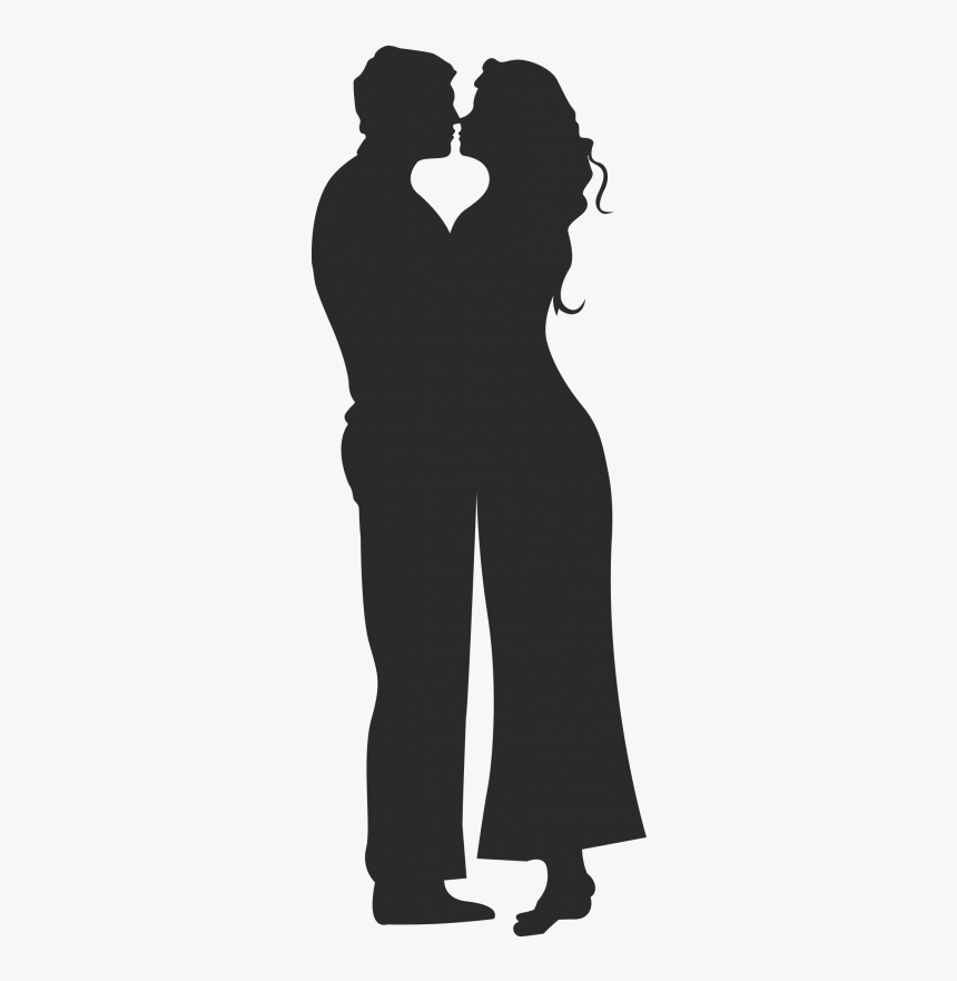 Silhouette Couple Romance Film - Romantic Couple Silhouette Clip Art, HD Png Download