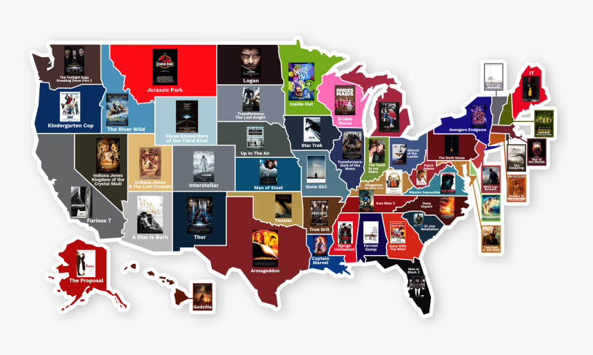 Top Film Set By State - Most Searched Democratic Candidates, HD Png Download