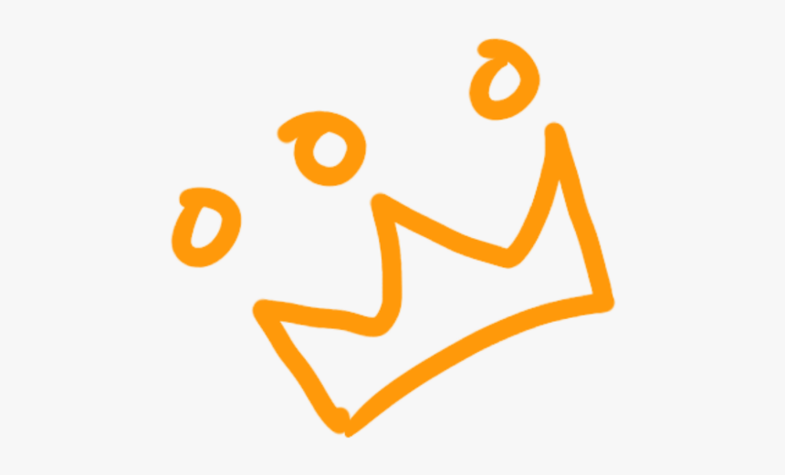 #doodle #aesthetic #yellow #crown #freetoedit, HD Png Download
