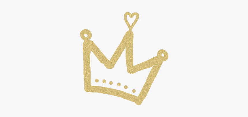 #crown #queen #gold #goldcrown #yellow #king #heart, HD Png Download