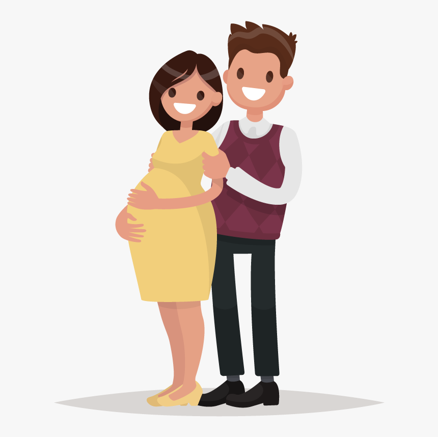 That S Where Parent Step By Step Comes In Parent Step - Pregnant Couple Clipart, HD Png Download