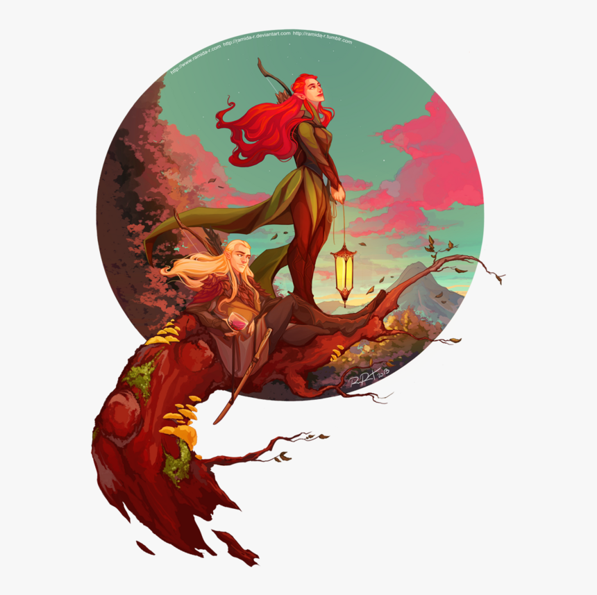 Legolas And Tauriel - Legolas And Tauriel Fanart, HD Png Download