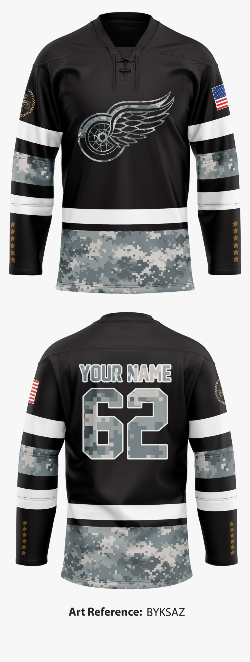 Veteran Owned Business Roundtable Hockey Jersey - Long-sleeved T-shirt, HD Png Download
