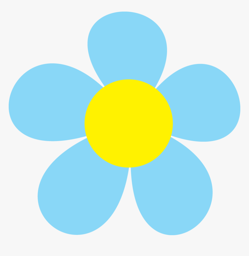Black Bear Clip Art - Blue Spring Flowers Clip Art, HD Png Download