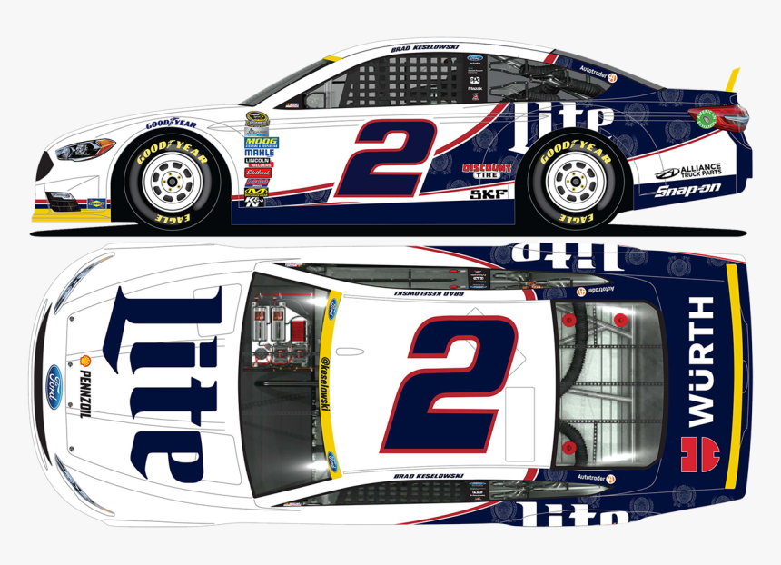 Brad Keselowski 2016 Miller Lite Chase For The Sprint, HD Png Download