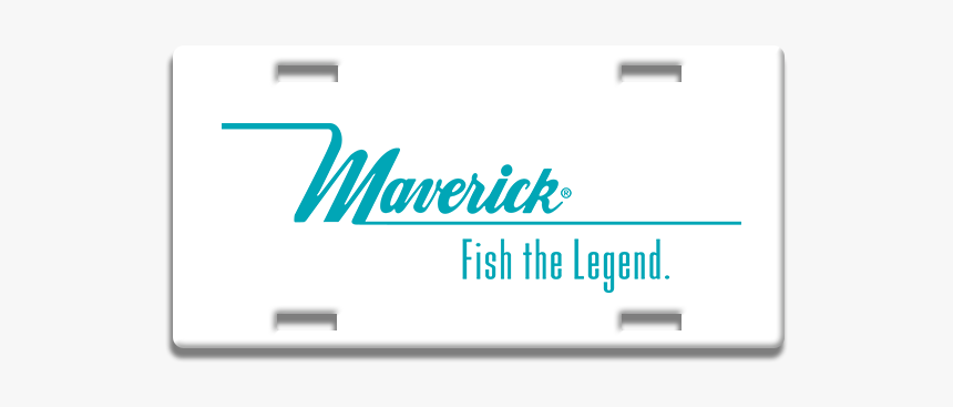 Maverick Aluminum License Plate - Maverick Boats, HD Png Download