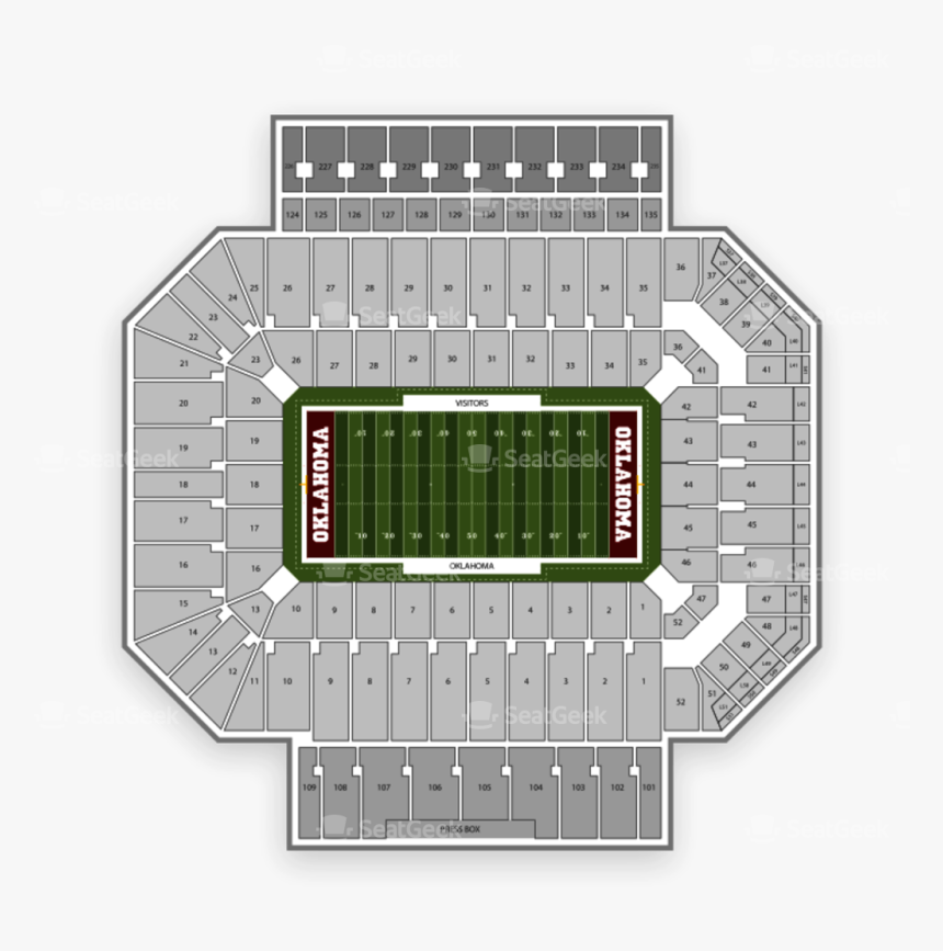 Section 19 Oklahoma Memorial Stadium, HD Png Download