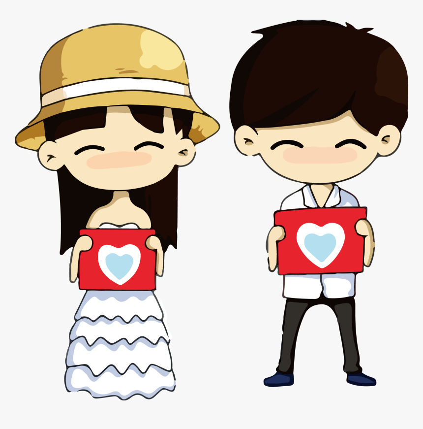 Clip Library Stock Girlfriend Boyfriend Significant - Boyfriend And Girlfriend Comics, HD Png Download