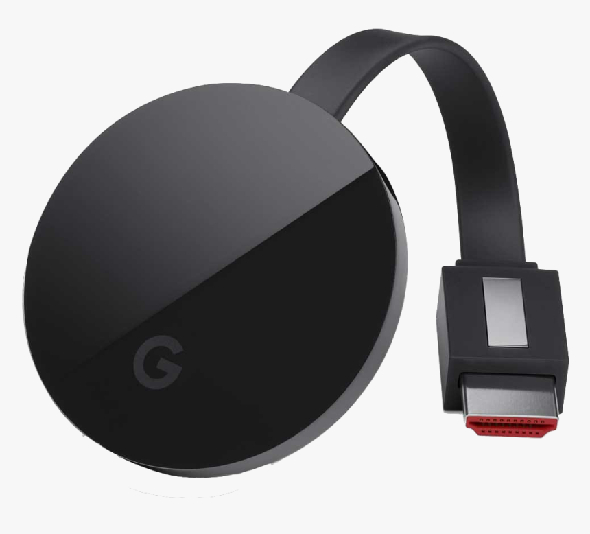 Chromecast - Google Chromecast Ultra Black, HD Png Download
