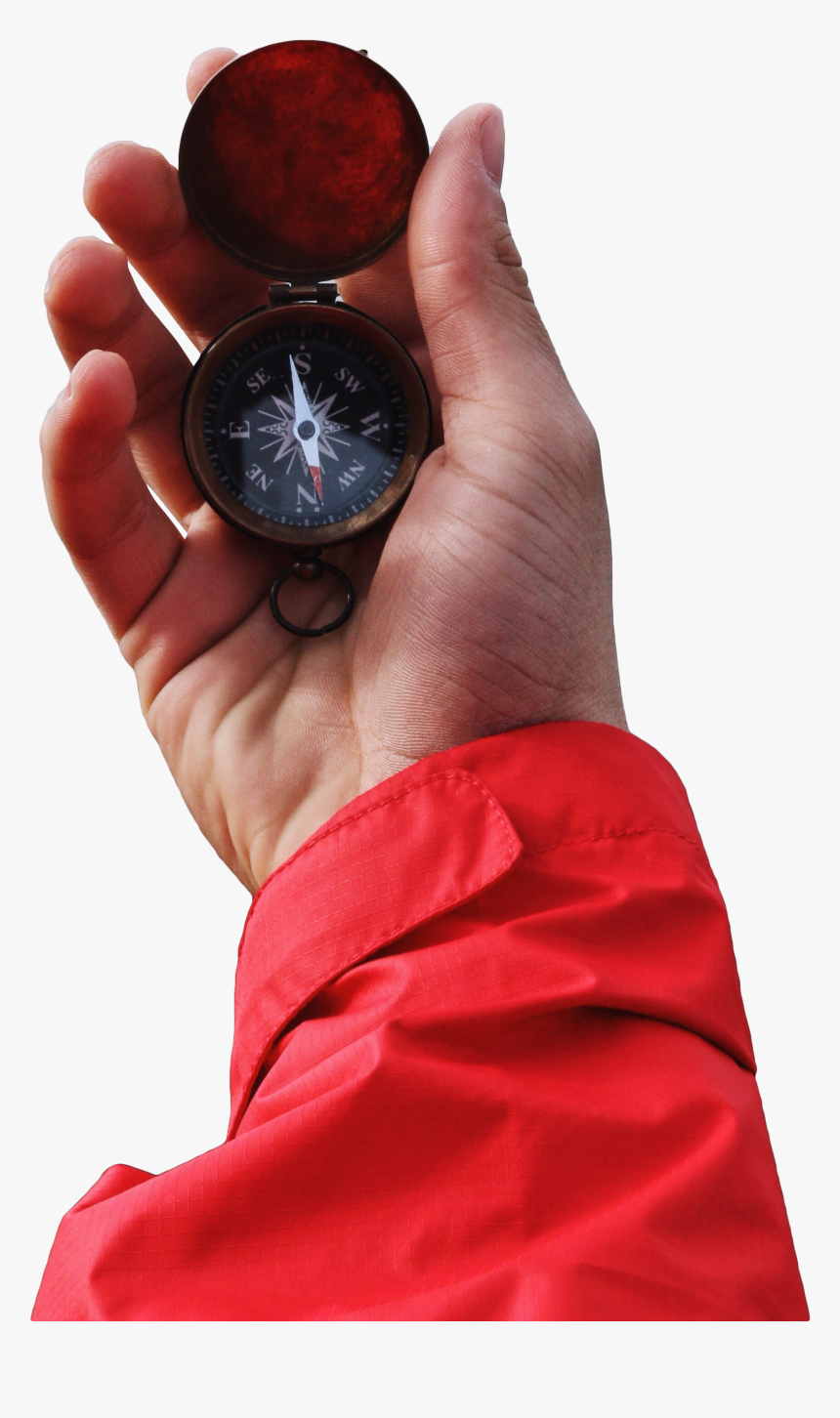 Person Holding Compass - Thoughts On Adventure, HD Png Download