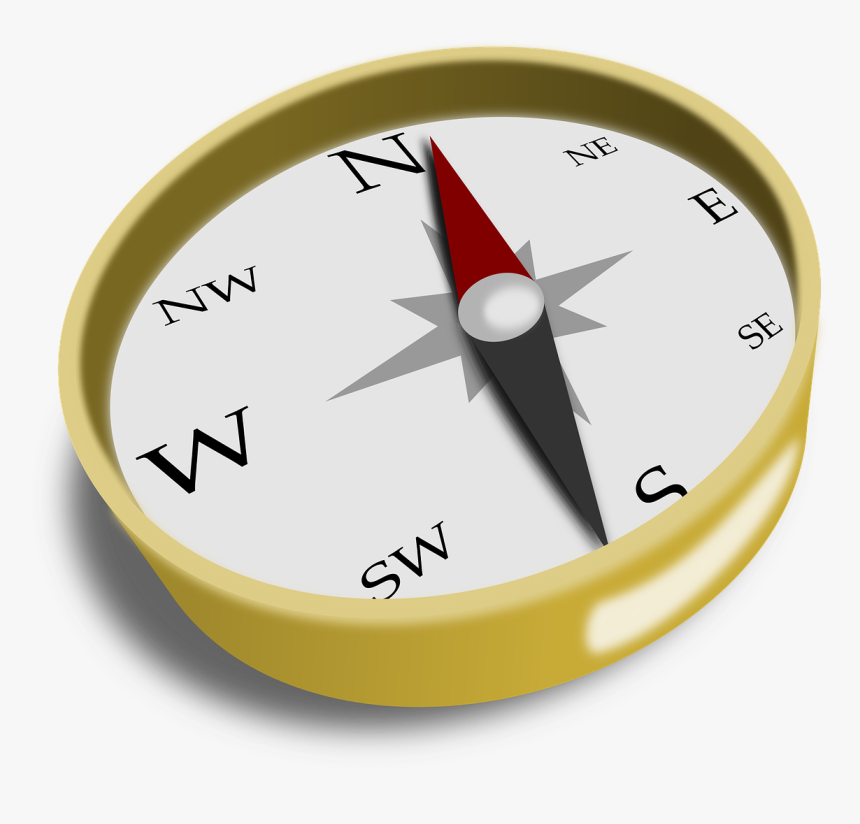 Transparent Compass Transparent Png - Graficos De Una Brujula, Png Download