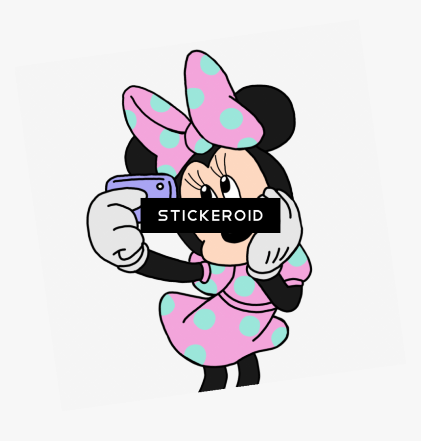 Mickey Minnie Mouse Selfie , Png Download - Clipart Minnie Selfie, Transparent Png
