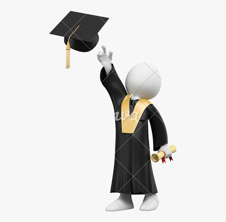 D Student Dressed - Dibujos Toga Y Birrete, HD Png Download
