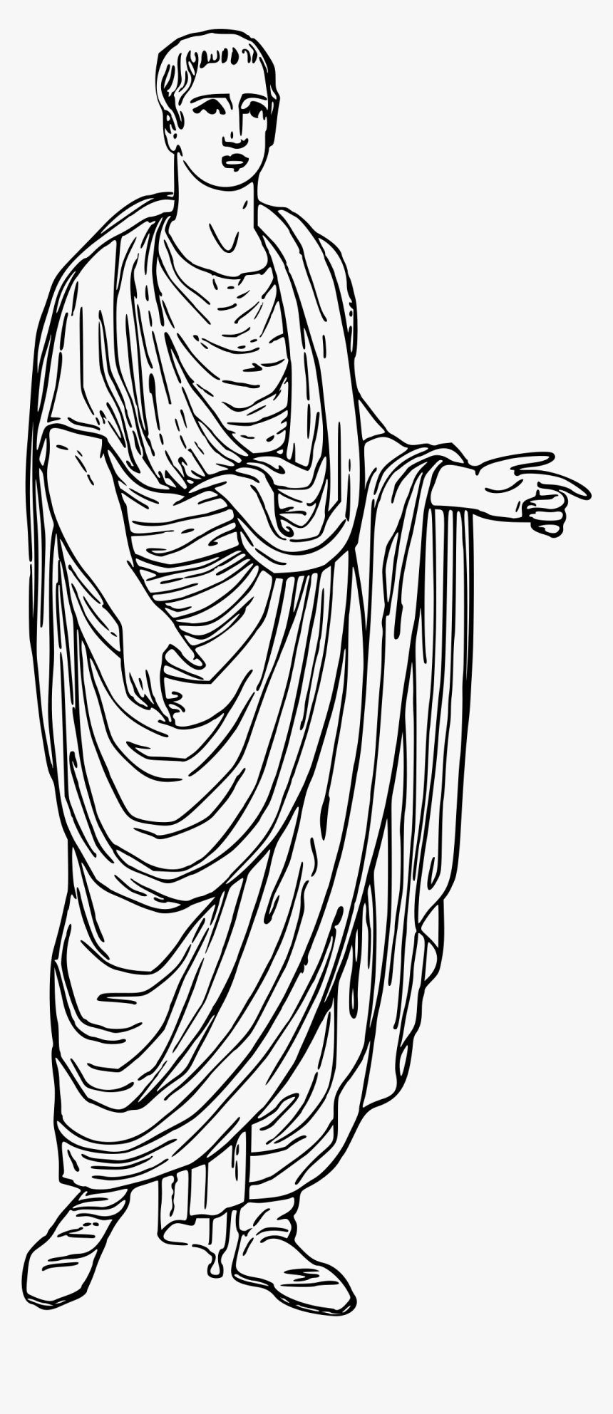 At Getdrawings Com Free - Roman Toga Clip Art, HD Png Download