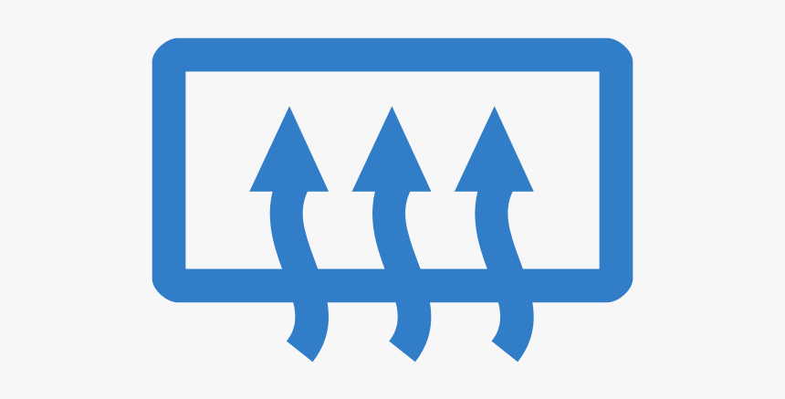 Vector Graphics Of Rear Window Heating Switched On - Air Conditioning In Car Icon, HD Png Download