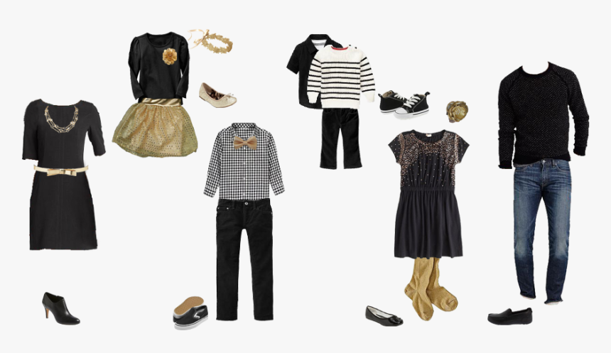 Black And Gold Family, HD Png Download